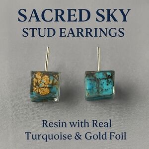 Genuine Turquoise Earrings